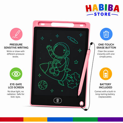 LCD Writing Tablet for Kids – Reusable Drawing & Writing Pad