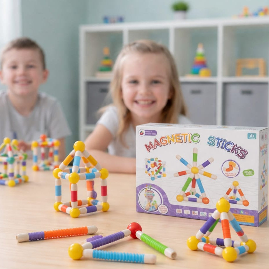 Flexible Magnetic Tube Building Blocks