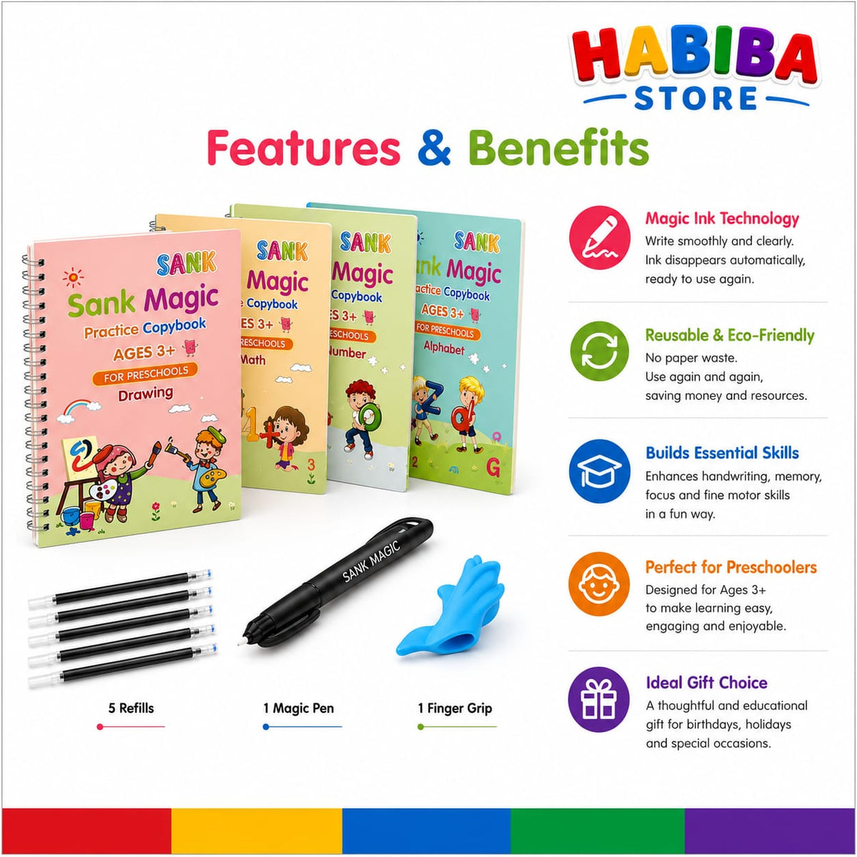 Sank Magic Practice Book – Reusable Handwriting Book