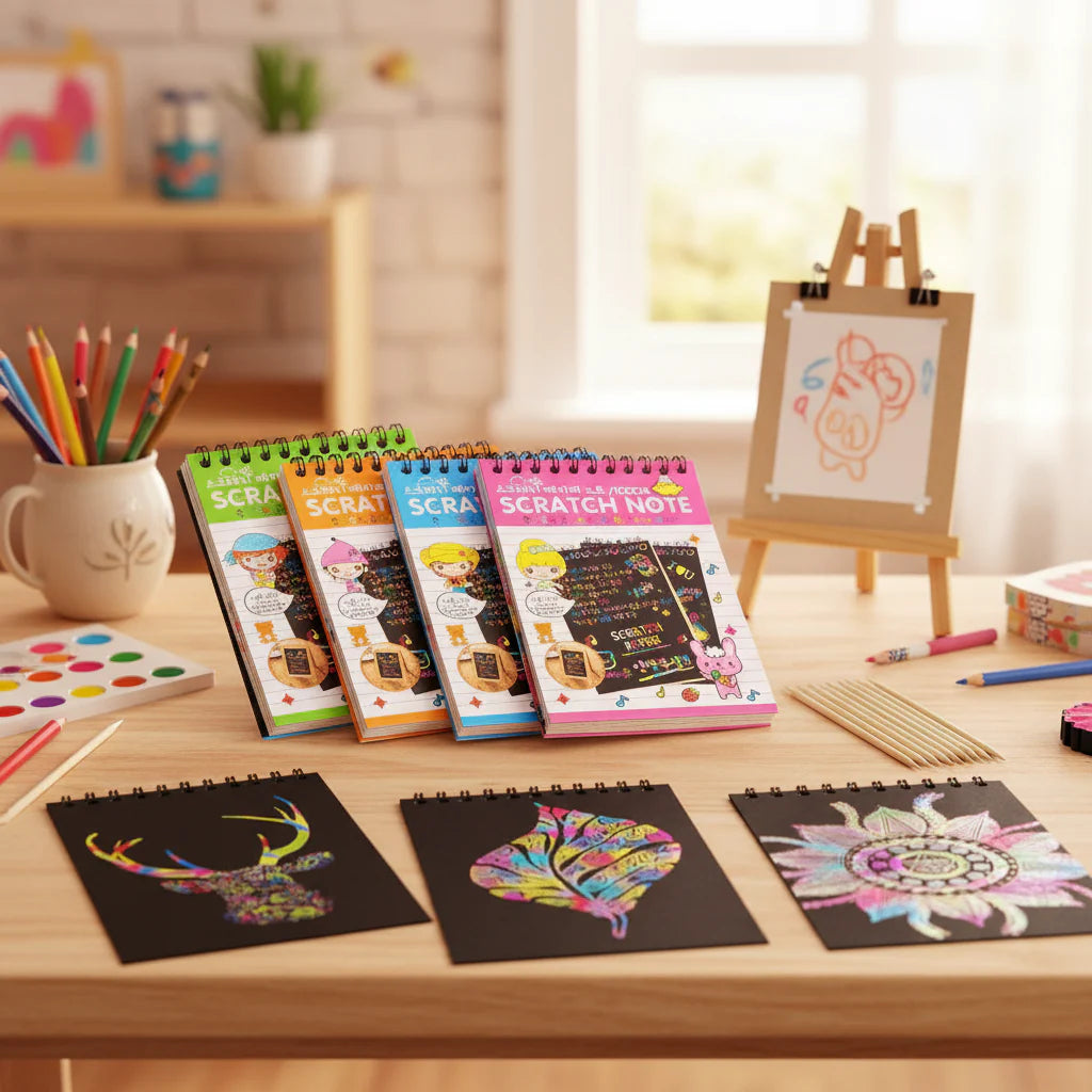 Magic Scratch Art Notebook Set for Kids