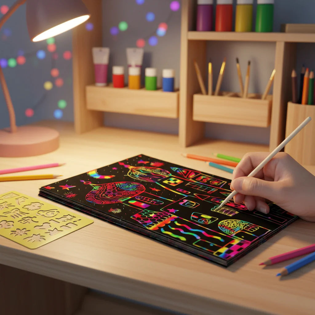 Magic Scratch Art Notebook Set for Kids