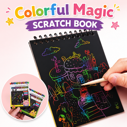 Magic Scratch Book - Kids Colorful Drawing Art Book