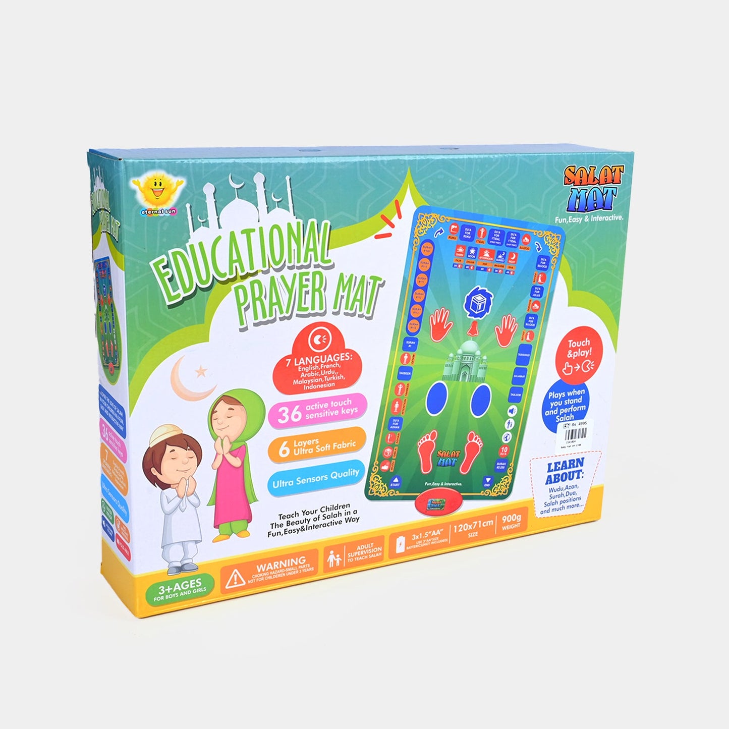 Educational Learning Prayer Mat For Kids