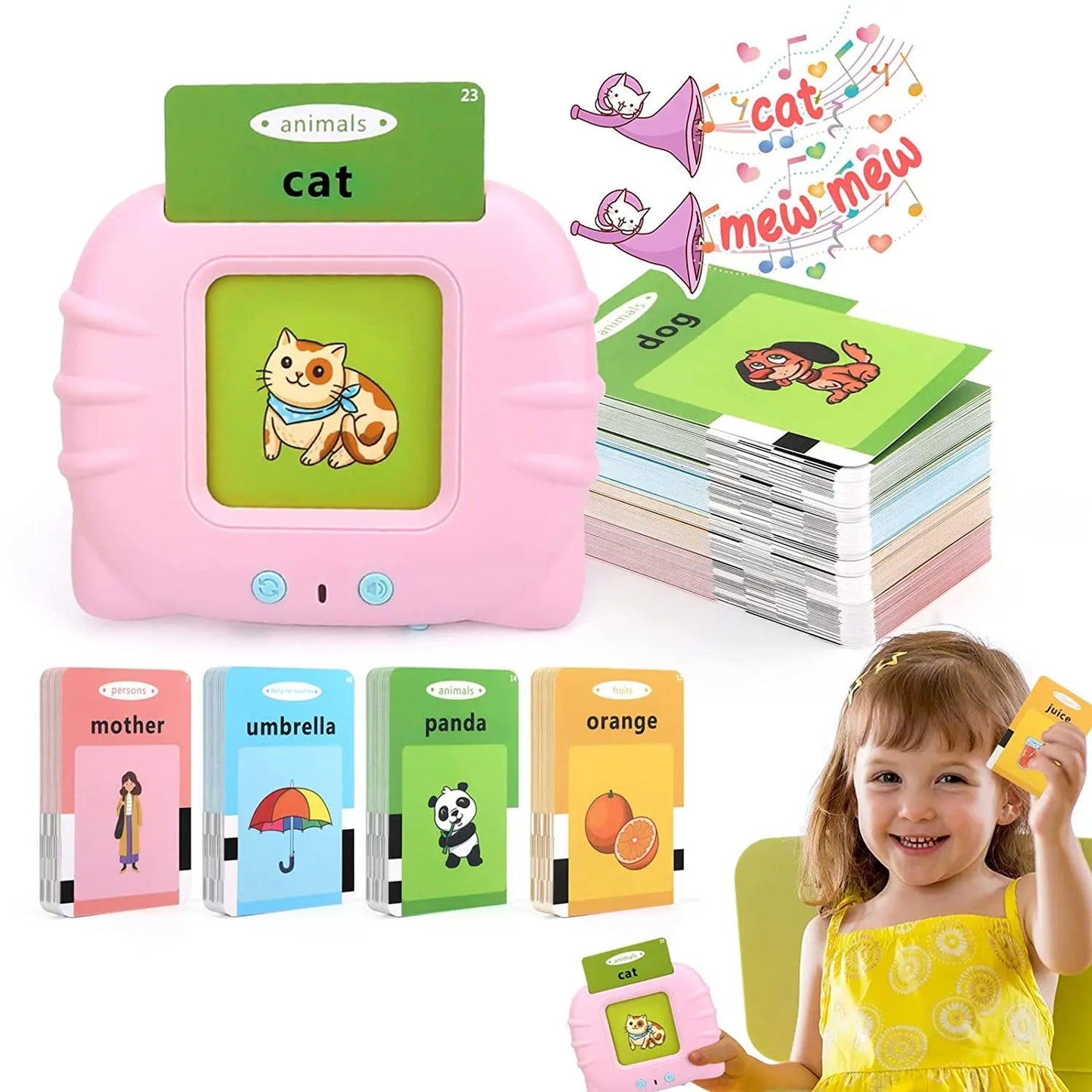 Education English Talking Flash Cards
