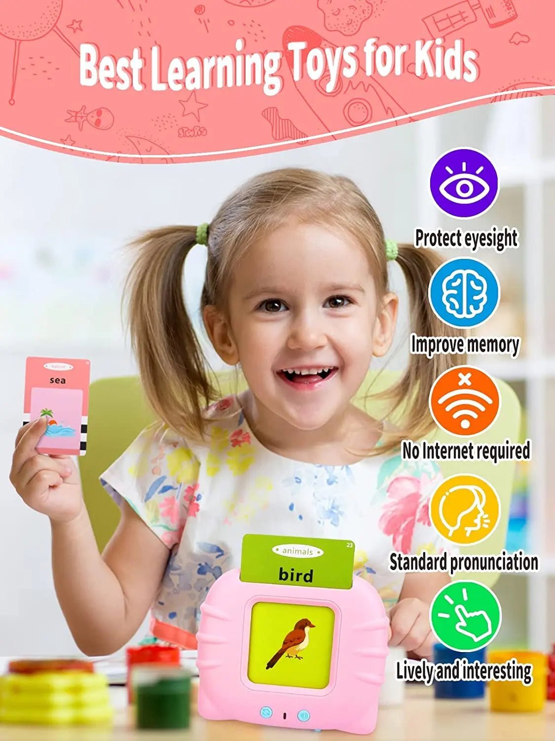 Education English Talking Flash Cards