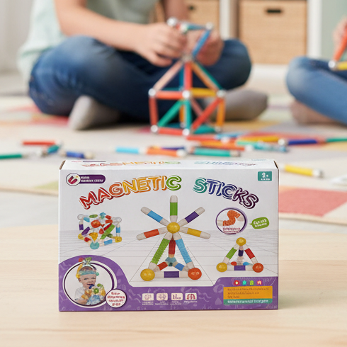 Flexible Magnetic Tube Building Blocks