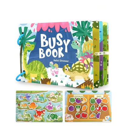 Montessori Busy Book for Toddlers - Interactive Educational Activity Book