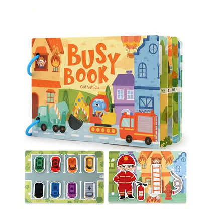 Montessori Busy Book for Toddlers - Interactive Educational Activity Book