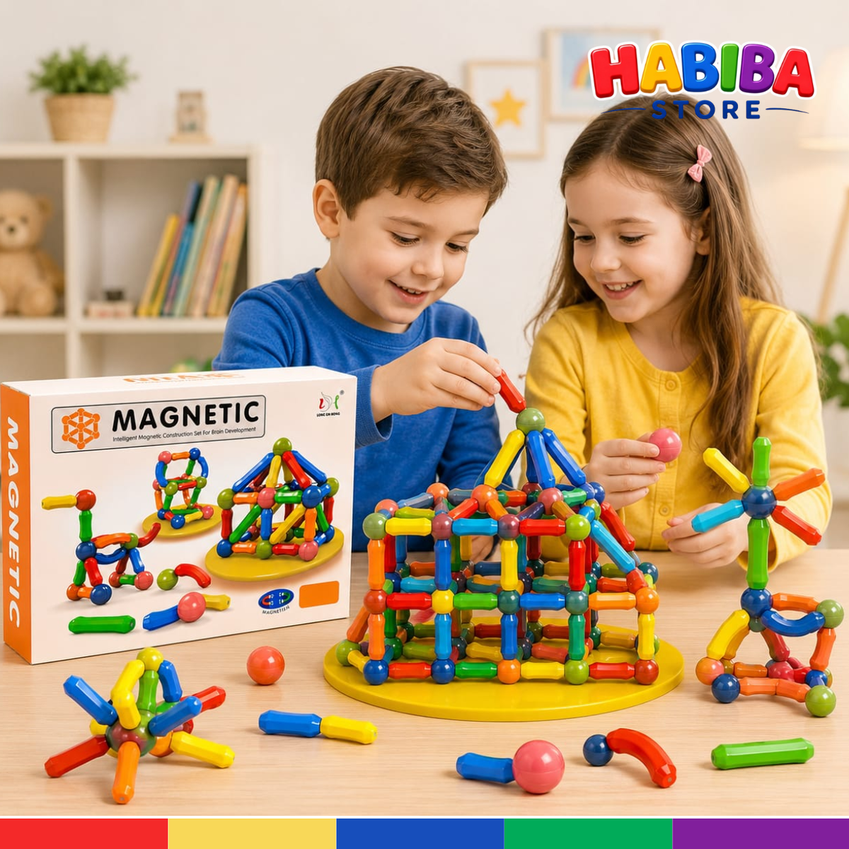 Magnetic Building Blocks | STEM Educational Construction Toy