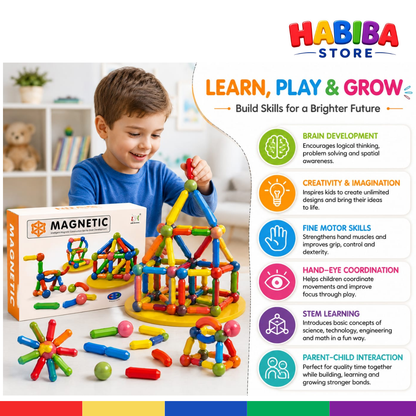 Magnetic Building Blocks | STEM Educational Construction Toy