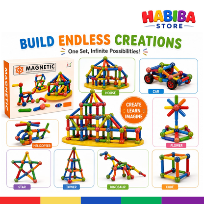Magnetic Building Blocks | STEM Educational Construction Toy