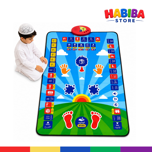 Interactive Educational Prayer Mat for Kids - Learn Salah with Sound