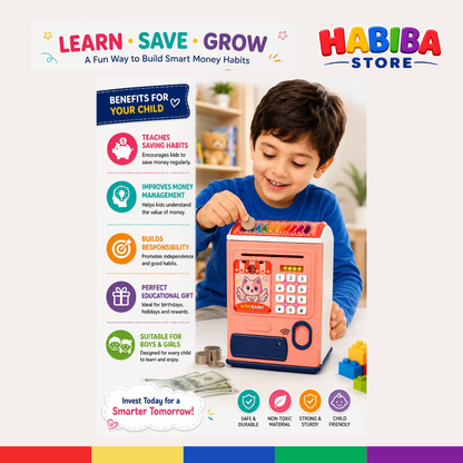 Electronic ATM Piggy Bank - Kids Money Saving Machine