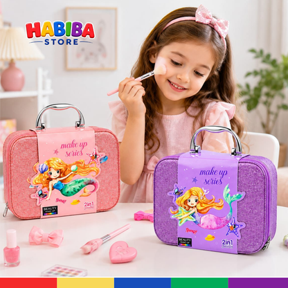 2 in 1 Makeup Beauty Bag Toy Set for Girls