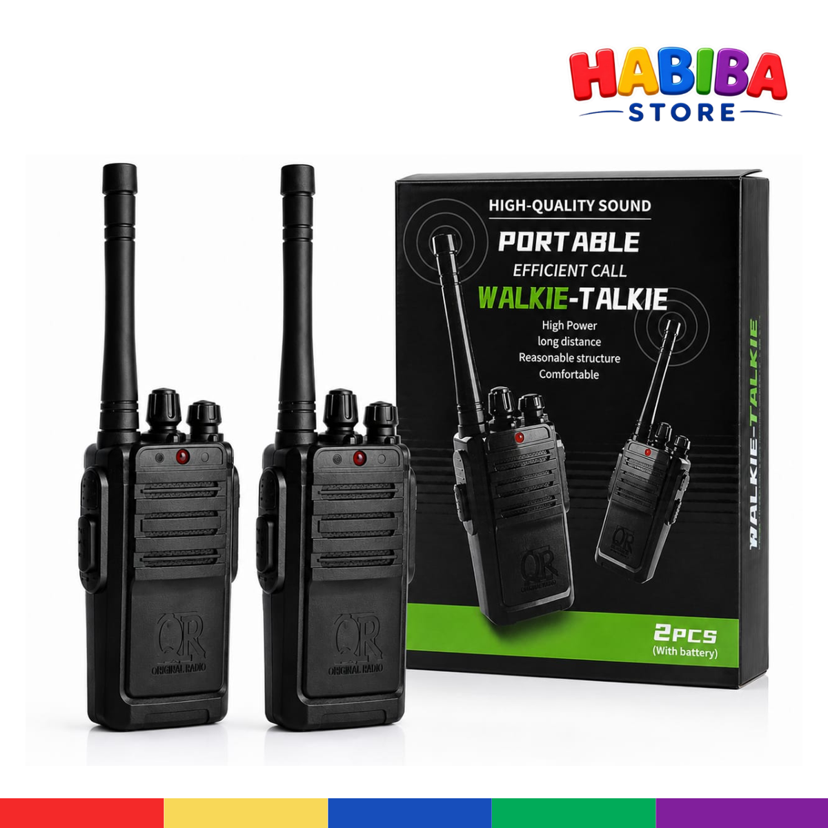 2 Pcs Walkie Talkie Set for Kids – Long Range Two-Way Radio