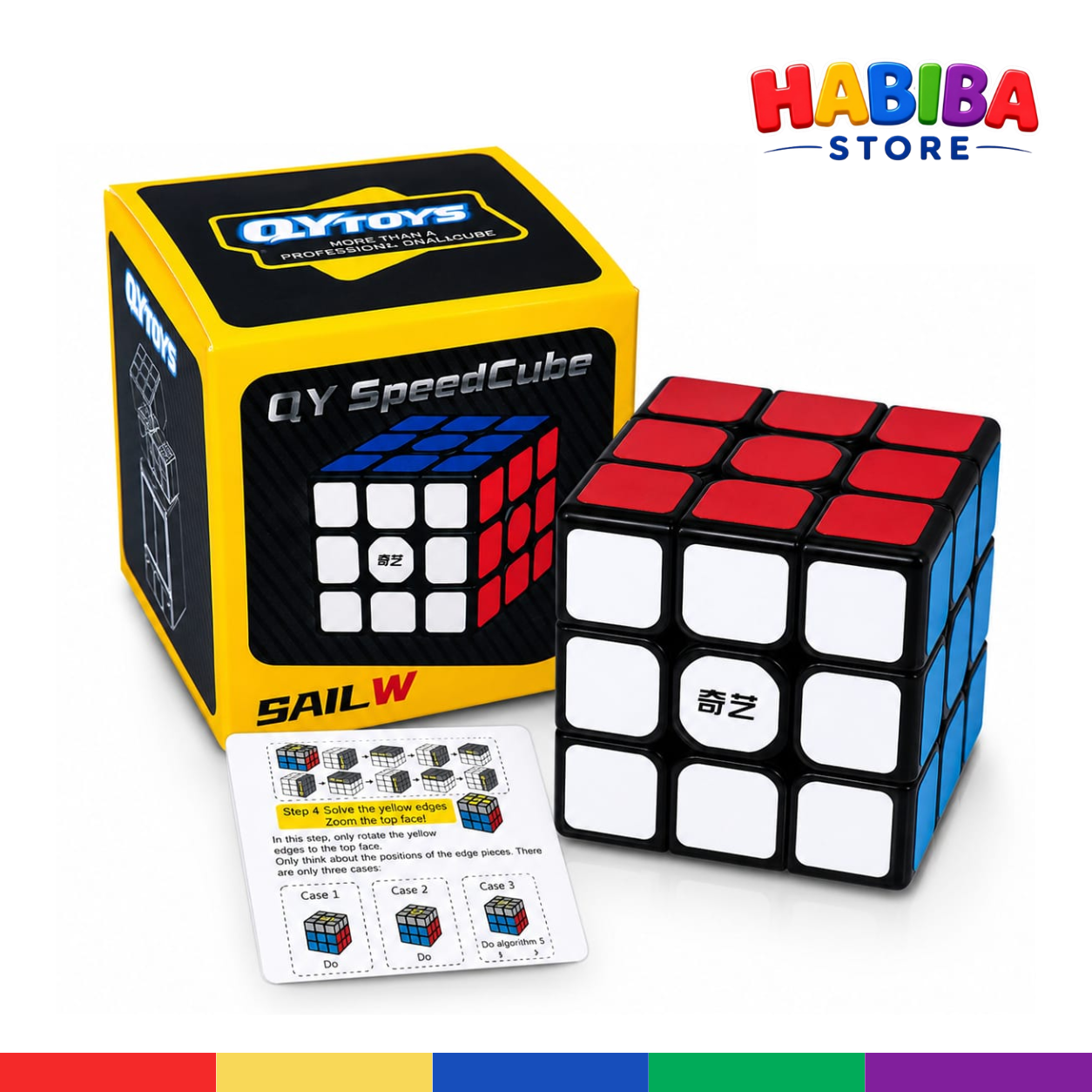 QiYi Sail W 3x3 Speed Cube – Professional Magic Puzzle Cube