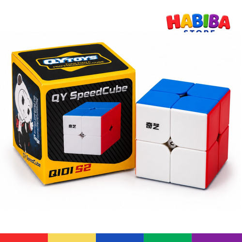 QiYi 2x2 Stickerless Speed Cube | Smooth Puzzle Cube
