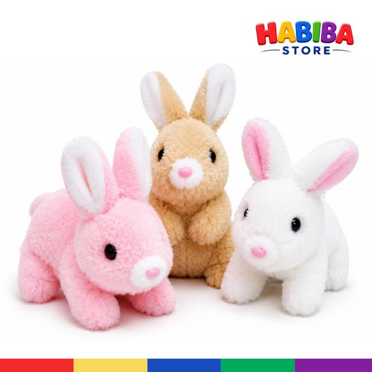 Walking Bunny Rabbit Plush Toy with Sound for Kids