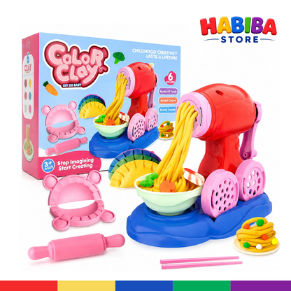 Color Clay Noodles Maker Play Dough Machine Set