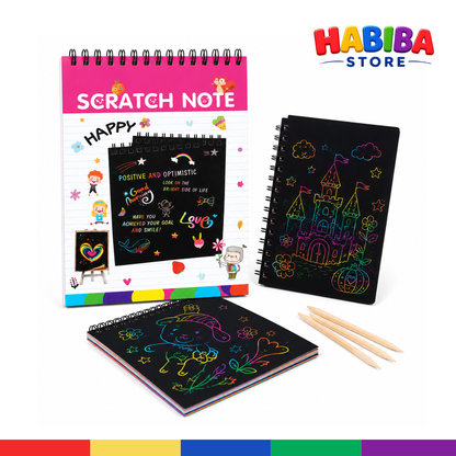 Magic Scratch Book - Kids Colorful Drawing Art Book