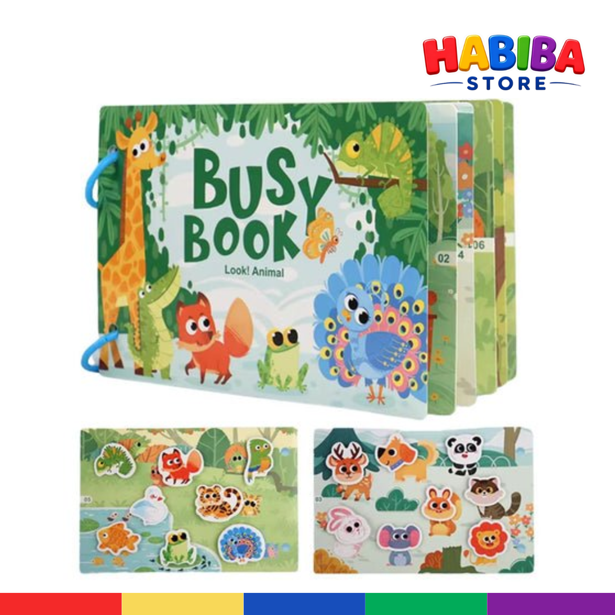Montessori Busy Book for Toddlers - Interactive Educational Activity Book