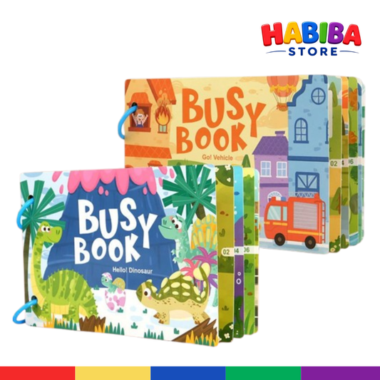 Montessori Busy Book for Toddlers - Interactive Educational Activity Book