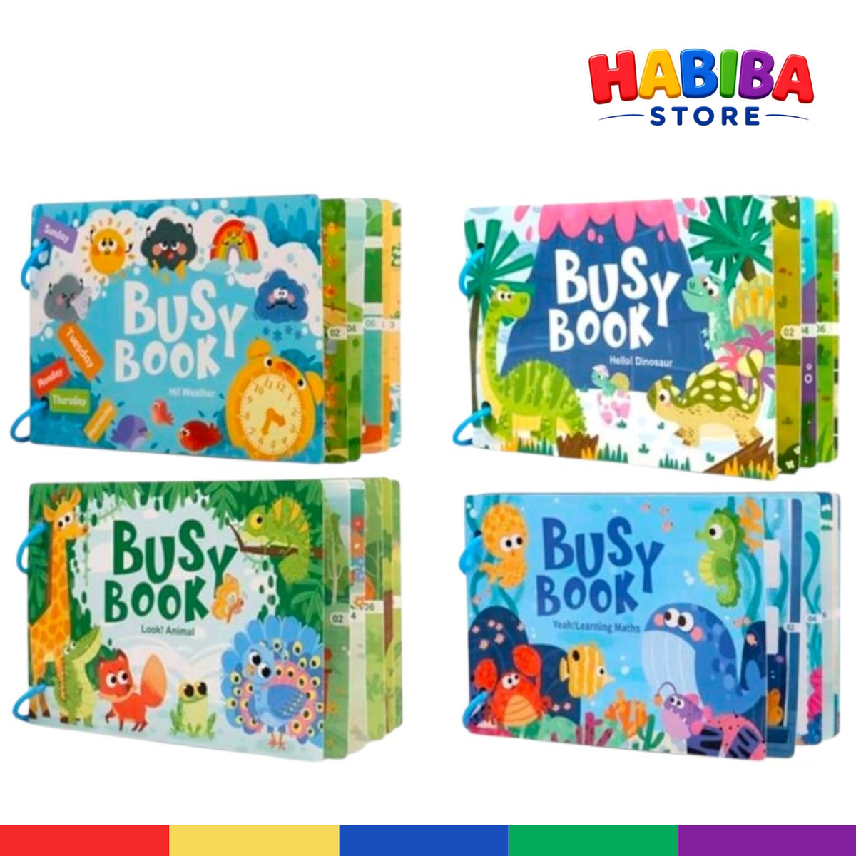 Montessori Busy Book for Toddlers - Interactive Educational Activity Book