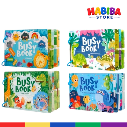 Montessori Busy Book for Toddlers - Interactive Educational Activity Book