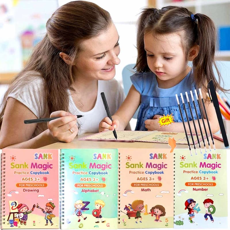 Pack of 8 Reusable Sank Magic Practice